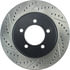 Centric 127.65091CR Disc Brake Rotor Sportstop Cryo Drilled & Slotted Rotor, Right