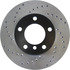 128.34045R by CENTRIC - Sport Cross Drilled Brake Rotor, Right