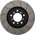 128.34058L by CENTRIC - Cross Drilled Rotor