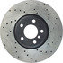 128.34060L by CENTRIC - Sport Cross Drilled Brake Rotor, Left