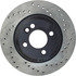 128.34067CL by CENTRIC - Sportstop Cryo Sport Drilled Rotor, Left
