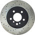 128.34075R by CENTRIC - Cross Drilled Rotor