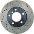 128.34077L by CENTRIC - Cross Drilled Rotor