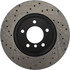 128.34093R by CENTRIC - Cross Drilled Rotor