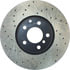 Centric 128.34096CR Disc Brake Rotor Sportstop Cryo Sport Drilled Rotor, Right