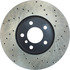 128.34096L by CENTRIC - Cross Drilled Rotor