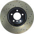 128.34102L by CENTRIC - Cross Drilled Rotor