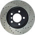 128.34086L by CENTRIC - Cross Drilled Rotor