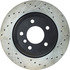 128.34109L by CENTRIC - Sport Cross Drilled Brake Rotor, Left