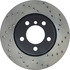 Centric 128.34138L Disc Brake Rotor Cross Drilled Rotor