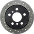 128.34159L by CENTRIC - Sport Cross Drilled Brake Rotor, Left