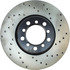 Centric 128.35017L Disc Brake Rotor Cross Drilled Rotor