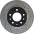 Centric 127.45063CL Disc Brake Rotor Sportstop Cryo Drilled & Slotted Rotor, Left