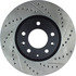 127.45070L by CENTRIC - Slotted Drilled Rotor