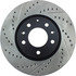 127.45070R by CENTRIC - Slotted Drilled Rotor