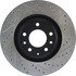 Centric 127.45071CL Disc Brake Rotor Sportstop Cryo Drilled & Slotted Rotor, Left