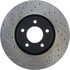 Centric 127.45078CR Disc Brake Rotor Sportstop Cryo Drilled & Slotted Rotor, Right