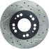 Centric 127.46032L Disc Brake Rotor Slotted Drilled Rotor