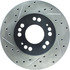 Centric 127.46032R Disc Brake Rotor Slotted Drilled Rotor