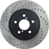 Centric 127.47018CR Disc Brake Rotor Sportstop Cryo Drilled & Slotted Rotor, Right