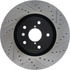 Centric 127.47022CL Disc Brake Rotor Sportstop Cryo Drilled & Slotted Rotor, Left