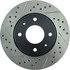 127.46070R by CENTRIC - Slotted Drilled Rotor