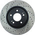 127.50028R by CENTRIC - Slotted Drilled Rotor