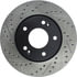 Centric 127.51015CR Disc Brake Rotor Sportstop Cryo Drilled & Slotted Rotor, Right