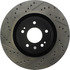 127.51036R by CENTRIC - Slotted Drilled Rotor