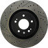 127.51036R by CENTRIC - Sport Drilled & Slotted Rotor, Right