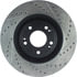 Centric 127.51042CL Disc Brake Rotor Sportstop Cryo Drilled & Slotted Rotor, Left