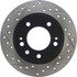 127.51043R by CENTRIC - Slotted Drilled Rotor