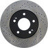 Centric 127.51044R Disc Brake Rotor Slotted Drilled Rotor