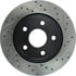 Centric 127.58001CL Axle Hub Sportstop Cryo Drilled & Slotted Rotor, Left