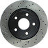 127.58001R by CENTRIC - Slotted Drilled Rotor