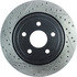 127.58009R by CENTRIC - Slotted Drilled Rotor