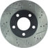 Centric 127.61041CL Disc Brake Rotor Sportstop Cryo Drilled & Slotted Rotor, Left