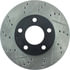 Centric 127.61041CR Disc Brake Rotor Sportstop Cryo Drilled & Slotted Rotor, Right