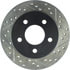 Centric 127.61042CL Disc Brake Rotor Sportstop Cryo Drilled & Slotted Rotor, Left