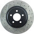 Centric 127.61045CR Disc Brake Rotor Sportstop Cryo Drilled & Slotted Rotor, Right