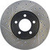 127.61049R by CENTRIC - Slotted Drilled Rotor