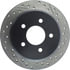 Centric 127.61052CL Disc Brake Rotor Sportstop Cryo Drilled & Slotted Rotor, Left