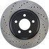 127.61086CR by CENTRIC - Sportstop Cryo Drilled & Slotted Rotor, Right