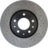 Centric 127.61088CL Disc Brake Rotor Sportstop Cryo Drilled & Slotted Rotor, Left