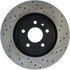 Centric 127.61094L Disc Brake Rotor Slotted Drilled Rotor