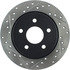 127.61101R by CENTRIC - Slotted Drilled Rotor