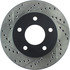 127.62017R by CENTRIC - Slotted Drilled Rotor