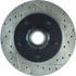 Centric 127.62035CL Disc Brake Rotor and Hub Assembly Sportstop Cryo Drilled & Slotted Rotor, Left