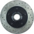 Centric 127.62035CR Disc Brake Rotor and Hub Assembly Sportstop Cryo Drilled & Slotted Rotor, Right