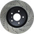 128.42076L by CENTRIC - Cross Drilled Rotor